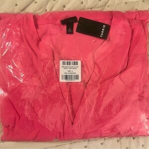 Torrid Mini Pink Washable Gauze Hi Low Waist Tunic Dress 4X